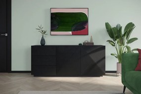 Μπουφές Soho Μαύρο Ματ 167x71x43cm - BOG4589