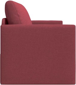 vidaXL Κρεβάτι καναπές 110cm Κόκκινο ύφασμα