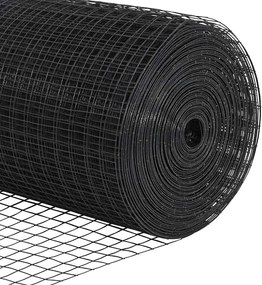 vidaXL Συγκολλητός φράχτης από σύρμα Γκρι 1 x 100 m