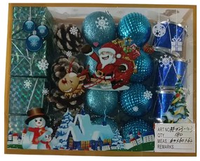 Σετ Χριστουγεννιάτικα Στολίδια 4εκ. 20τεμ