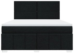 ΚΡΕΒΑΤΙ BOXSPRING ΜΕ ΣΤΡΩΜΑ ΜΑΥΡΟ 180X200 ΕΚ. ΥΦΑΣΜΑΤΙΝΟ 3291742