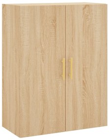 vidaXL Ντουλάπι Sonoma δρυς 69,5 x 34 x 180 εκ. από Επεξεργασμένο Ξύλο