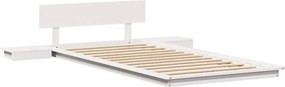 vidaXL Σκελετός Κρεβατιού Καφέ 75 x 190 cm ξύλο