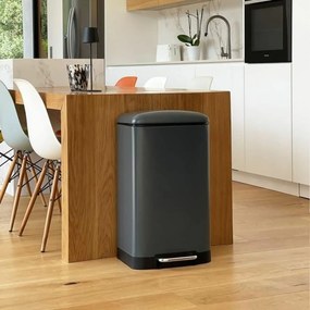 Σκουπίδια μπορεί να Kitchen Move Γκρι Ανοξείδωτο ατσάλι