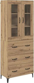 vidaXL Highboard Artisan Oak 69,5 x 34 x 180 εκ. Επεξεργασμένο ξύλο