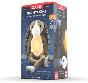 Βρεφικό φωτάκι νυκτός Λαγός Βο  με λευκό ήχο + μελωδίες ZA-BO-01 Zazu