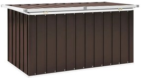 vidaXL Μπαούλο Αποθήκευσης Κήπου Καφέ 129 x 67 x 65 εκ.
