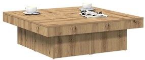 vidaXL Τραπεζάκι Σαλονιού Τεχνίτης Δρυς 90x90x28 εκ Επεξεργασμένο Ξύλο