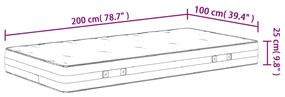 ΣΤΡΩΜΑ ΜΕ POCKET SPRINGS ΜΕΣΑΙΑ ΣΚΛΗΡΟΤΗΤΑ 100X200 ΕΚ. 372850