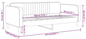 ΚΑΝΑΠΕΣ ΚΡΕΒΑΤΙ ΜΑΥΡΟΣ 90 X 190 ΕΚ. ΒΕΛΟΥΔΙΝΟΣ 354101