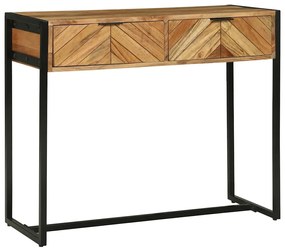 vidaXL Τραπέζι κονσόλας Καφέ 90 x 35 x 75 εκ. Μασίφ ξύλο μάνγκο