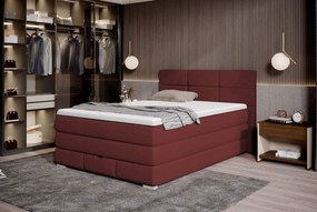 Επενδυμένο κρεβάτι Orra με στρώμα και ανώστρωμα-Mporntw-140 x 200