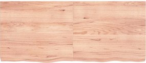 vidaXL Επιφ Τραπεζιού Αν Καφέ 140x60x(2-6)εκ. Επεξ. Μασίφ Ξύλο Δρυός