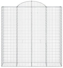 vidaXL Συρματοκιβώτια Τοξωτά 9 τεμ. 200x50x200/220 εκ. Γαλβαν. Ατσάλι