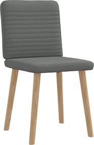 vidaXL Καρέκλες Τραπεζαρίας 2 τεμ Σκ. Γκρι Υφασμάτινες