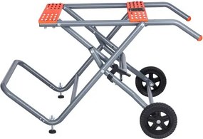 VEVOR Portable Table Saw Stand with Wheels 350lbs Load Capacity Rolling Foldable