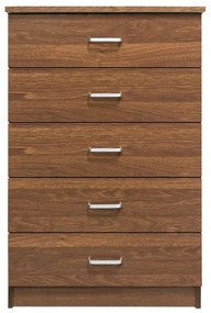 Συρταριέρα Drawer Walnut Ε7395,3 60x40x97cm Μελαμίνη