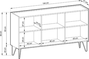 Μπουφές Armony Plus - 144.00Χ37.00Χ83.00cm