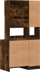 vidaXL Ντουλάπι Κουζίνας Καπνιστή Δρυς 95x50x180 εκ. Επεξεργ. Ξύλο