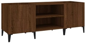 vidaXL Δισκοθήκη Καφέ Δρυς 121 x 38 x 48 εκ. από Επεξεργασμένο Ξύλο