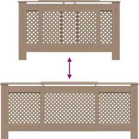 vidaXL Κάλυμμα Καλοριφέρ 205 εκ. από MDF