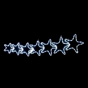"7 STARS" 144LED ΣΧΕΔΙΟ 6m ΜΟΝΟΚΑΝΑΛ ΦΩΤΟΣΩΛ ΨΥΧΡΟ ΛΕΥΚΟ ΜΗΧΑΝΙΣΜΟ FLASH IP44 119x37cm 1.5m ΚΑΛΩΔ ACA XSTARSLEDW119