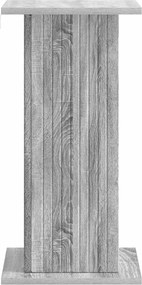 vidaXL Βάση φυτών 2 τεμ. Γκρι Sonoma 30,5 x 30 x 60,5 εκ