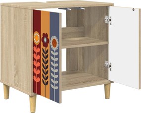 vidaXL Ντουλάπι Μπάνιου ESSEN Sonoma 60 x 40 x 60 εκ