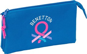 Κασετίνα Benetton Azulina Μπλε 22 x 12 x 3 cm
