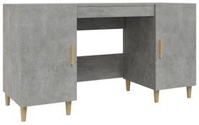 vidaXL Γραφείο Γκρι Σκυροδέματος 140x50x75 εκ. Επεξεργασμένο Ξύλο