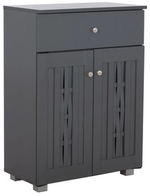 Παπουτσοθήκη-Ντουλάπι Iantha Ξύλινη Γκρι 60x33x84εκ.