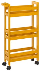 Τρόλεϊ/Ραφιέρα 3 Θέσεων (40x15x75) F-V Wheels Trolley Moutarde 174762K