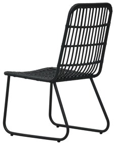 vidaXL Σετ Τραπεζαρίας Εξωτερικού Χώρου 5 τεμ. από Συνθ. Ρατάν/Γυαλί