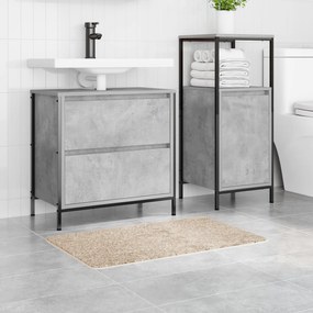 vidaXL Πατάκι Μπάνιου Ορθογώνιο Κρεμ 50x80 cm Πολυπροπυλένιο Αντιολισθητικό
