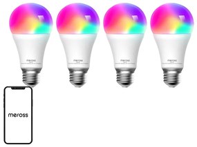 Meross MSL120 WiFi Smart LED Light Bulb (HomeKit) (τετραπλή συσκευασία)