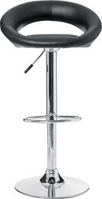 ΚΑΡΈΚΛΕΣ &amp; ΠΟΛΥΘΡΌΝΕΣ SASHA BLK/CHR PU ADJ BAR STOOL ATMOSPHERA 114600A