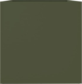 vidaXL Ζαρντινιέρα Λαδί 62x47x46 εκ. από Χάλυβα