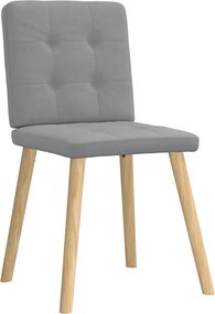 vidaXL Καρέκλες Τραπεζαρίας 4 τεμ Αν. Γκρι Υφασμάτινες