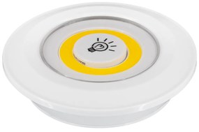 GloboStar® 79045 Φωτιστικά Νυκτός Μπαταρίας LED COB 6W 600lm με Timer &amp; Ασύρματο Χειριστήριο RF - ΣΕΤ 3 Τεμαχίων Θερμό Λευκό 3000K