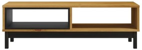 Τραπεζάκι Σαλονιού FLAM 100x50x32,5 εκ. από Μασίφ Ξύλο Πεύκου - Καφέ