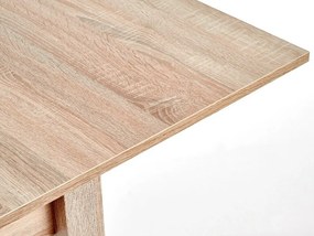 Τραπέζι Houston 224, Sonoma οξιά, 76x80x80cm, 32 kg, Επιμήκυνση, Πλαστικοποιημένη μοριοσανίδα, Ινοσανίδες μέσης πυκνότητας | Epipla1.gr