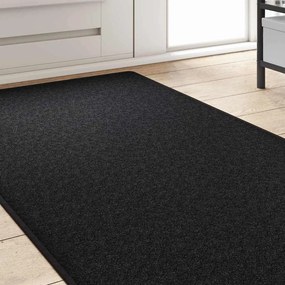 vidaXL Δερμάτινο Χαλί Ανθρακί 80 x 500 cm 100% Πολυπροπυλένιο