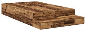 vidaXL Κρεβάτι Αποθήκης Παλιού Ξύλου 120x200 εκ.