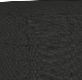 vidaXL Καναπέδες Σετ 3 Τεμ. Μαύροι Υφασμάτινοι