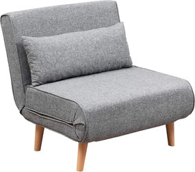 1-Seat Sofa-Bed Folde Single - Light Grey Light Grey