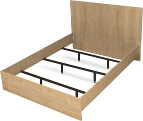 Κρεβάτι Troy Megapap χρώμα φυσικό οξιάς 140x190εκ.