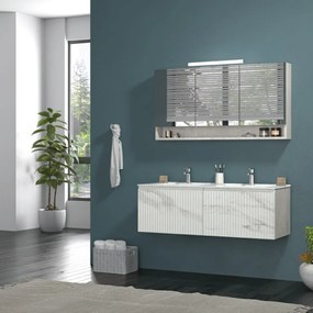 Karag Kion 120 Marble  MDF - Σετ Επίπλου Μπάνιου