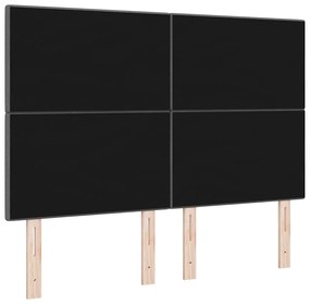 vidaXL Κεφαλάρι με κεφαλάρι Σκούρο γκρι 160 cm ύφασμα