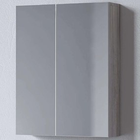 Καθρέπτης Μπάνιου Με Ντουλάπι Omega 3MOM050GO0W 50x14x65cm Grey Oak Μελαμίνη