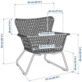 HÖGSTEN Καρέκλα με μπράτσα 202.098.62